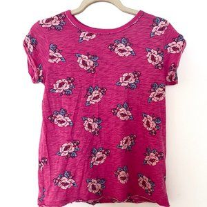 Super Soft Free People Floral Tee, Size Small